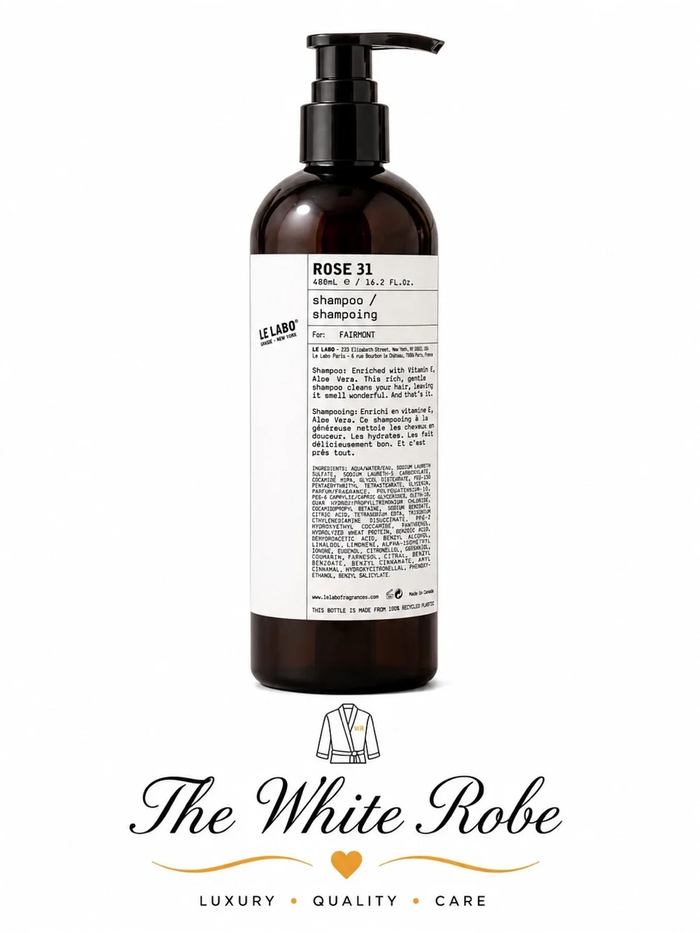 SHAMPOO LE LABO ROSE 31 JUMBO SIZE 16.2 fl.oz